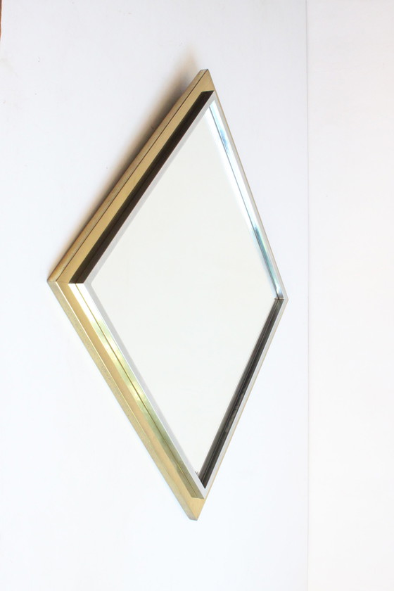 Image 1 of Belgo chrome brass mirror, 1970s.