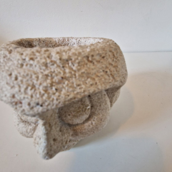 Image 1 of Portacandele vintage in pietra arenaria