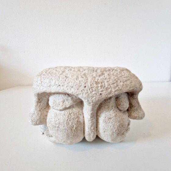 Image 1 of Portacandele vintage in pietra arenaria