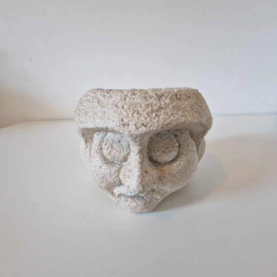 Image 1 of Portacandele vintage in pietra arenaria