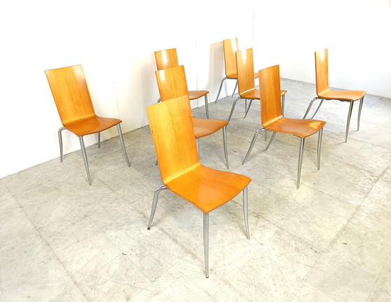 Image 1 of 8x Aleph Olly tango dining chairs by Philippe Starck