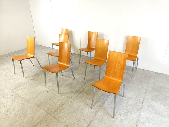 Image 1 of 8x Aleph Olly tango dining chairs by Philippe Starck