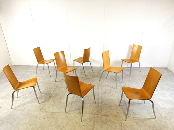 Image 1 of 8x Aleph Olly tango dining chairs by Philippe Starck