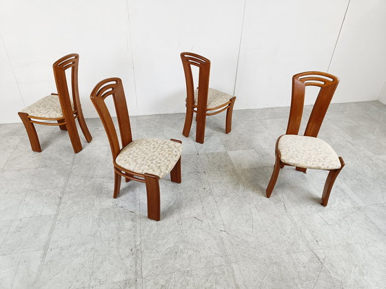 Image 1 of 4 sedie da pranzo vintage scandinave, anni '60