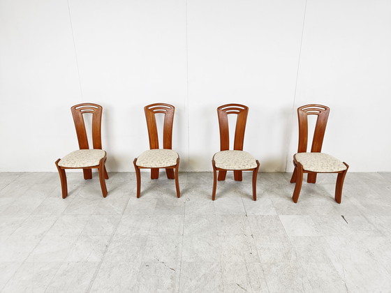 Image 1 of 4 sedie da pranzo vintage scandinave, anni '60