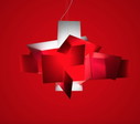 Foscarini Big Bang Suspension Hanglampen Rood