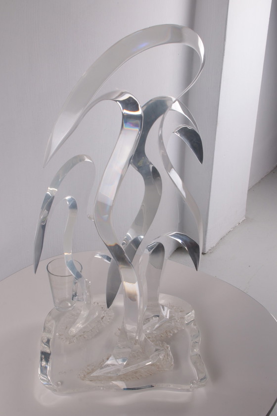 Image 1 of Plexiglass Birds Hivo from Teal 20th Century