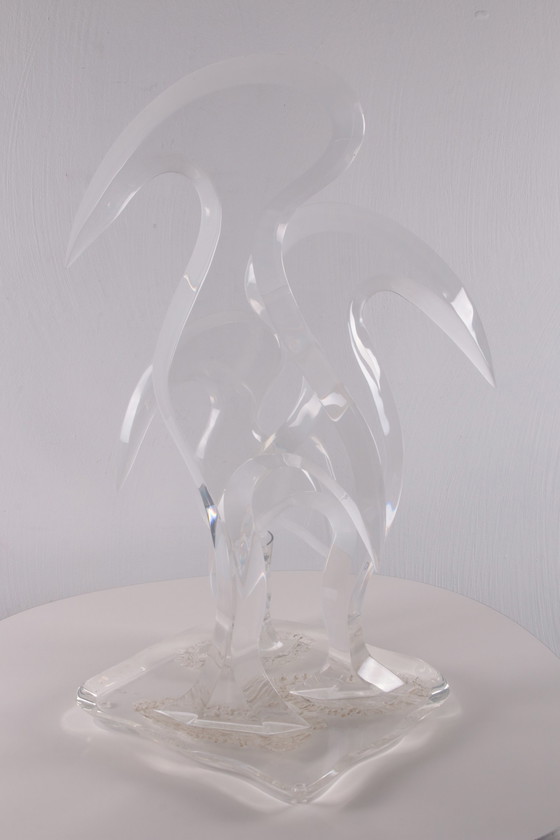 Image 1 of Plexiglass Birds Hivo from Teal 20th Century