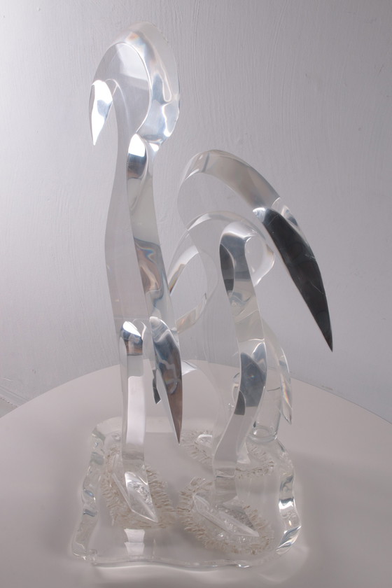 Image 1 of Plexiglass Birds Hivo from Teal 20th Century