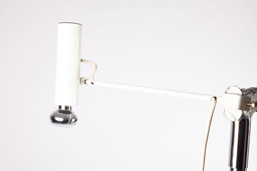 White lamp with articulated arm, 1960s
