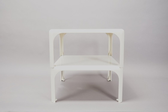 Image 1 of White plastic coffee table by Vico Magistretti for Artemide, 1970s