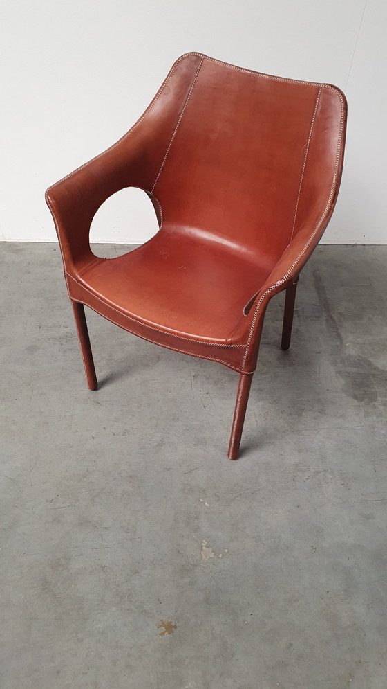 Image 1 of Sol y Luna leather saddle leather chair