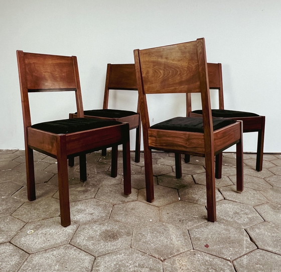 Image 1 of The Hague School dining room set by J.A. Muntendam