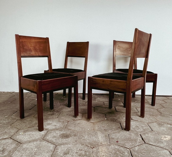 Image 1 of The Hague School dining room set by J.A. Muntendam