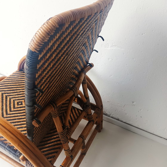 Image 1 of Poltrona vintage in rattan