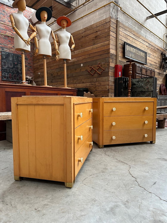 Image 1 of Pair Of 80's Hotel Chests Of Drawers