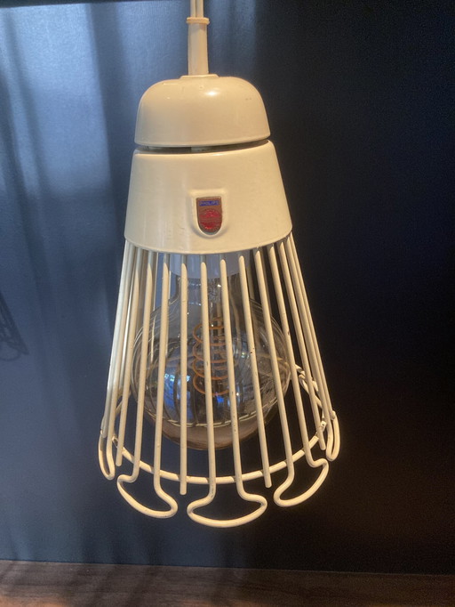 2x Philips vintage pendant lamps 1950s