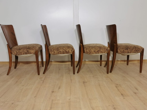 Image 1 of Art Deco Dining Chairs By Jindrich Halabala