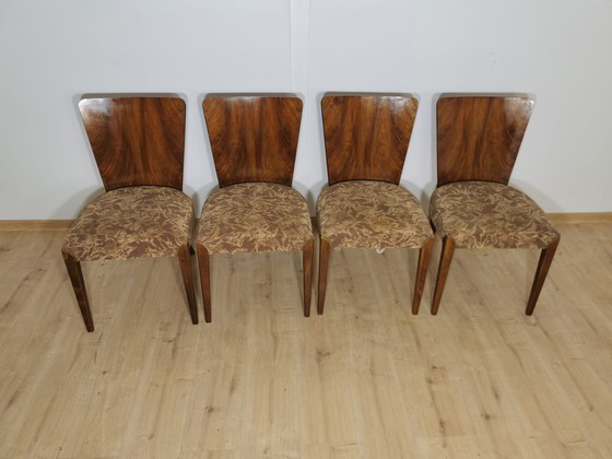 Image 1 of Art Deco Dining Chairs By Jindrich Halabala