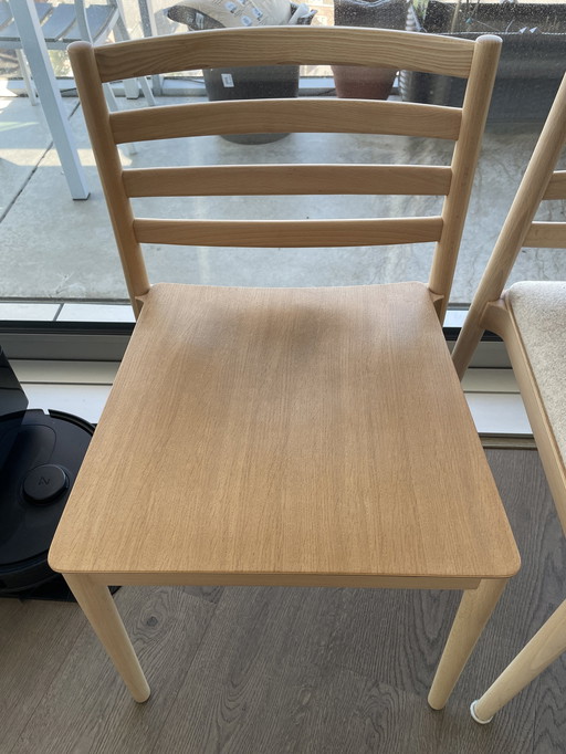 2x Andreu Wood Dinner Chairs