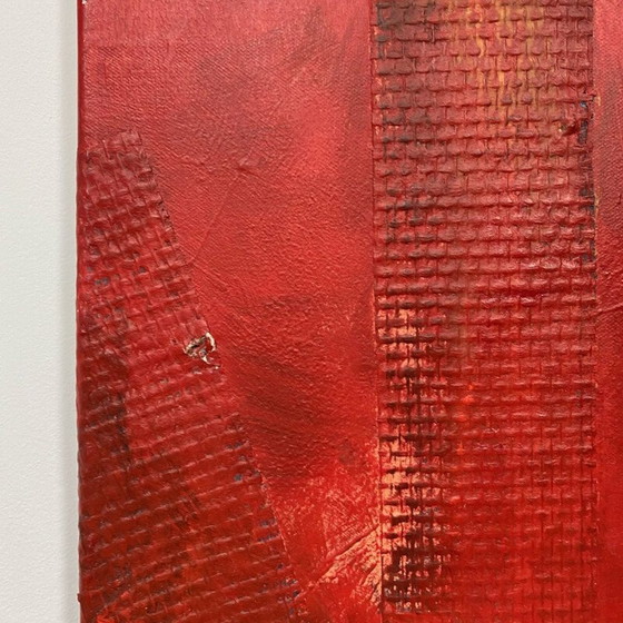 Image 1 of Olio su tela vintage "Pappagallo" di Christine Lecrecq