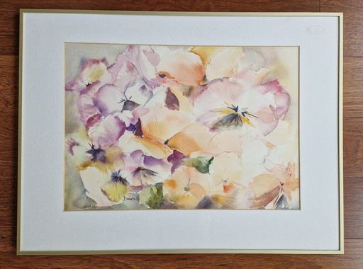 2 Signed Watercolors By The Rotterdam Artist Frans Bianchi