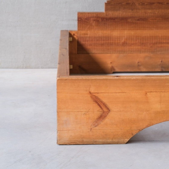 Image 1 of Letto vintage in pino russo di Mario Ceroli per Poltronova, Italia 1970