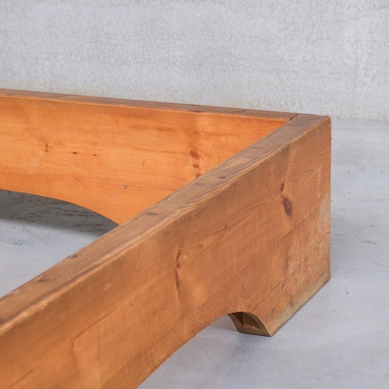 Image 1 of Letto vintage in pino russo di Mario Ceroli per Poltronova, Italia 1970