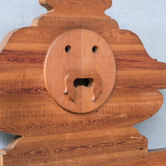 Image 1 of Letto vintage in pino russo di Mario Ceroli per Poltronova, Italia 1970