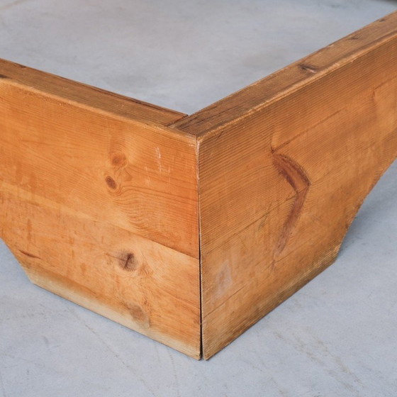 Image 1 of Letto vintage in pino russo di Mario Ceroli per Poltronova, Italia 1970