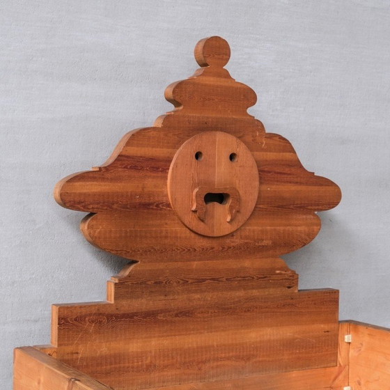 Image 1 of Letto vintage in pino russo di Mario Ceroli per Poltronova, Italia 1970