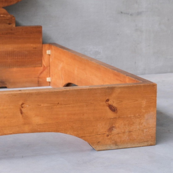 Image 1 of Letto vintage in pino russo di Mario Ceroli per Poltronova, Italia 1970