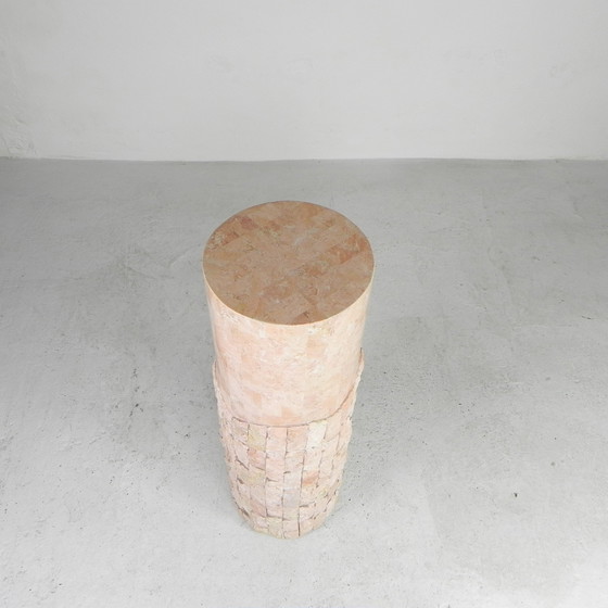 Image 1 of Marble veneer column from the 1980s by Maitland Smith