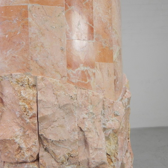 Image 1 of Marble veneer column from the 1980s by Maitland Smith