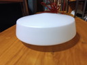 Vintage Bauhaus opaline plafondlamp