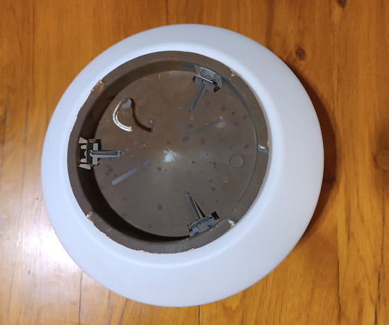 Image 1 of Lampe plafond vintage Bauhaus en opaline