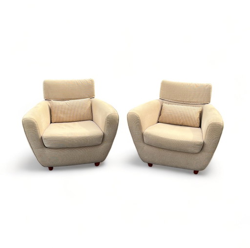 2x Ligne Roset Tichka Armchairs