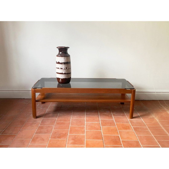 Image 1 of Vintage solid teak coffee table for Myer, England 1960
