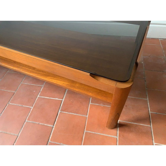 Image 1 of Vintage solid teak coffee table for Myer, England 1960