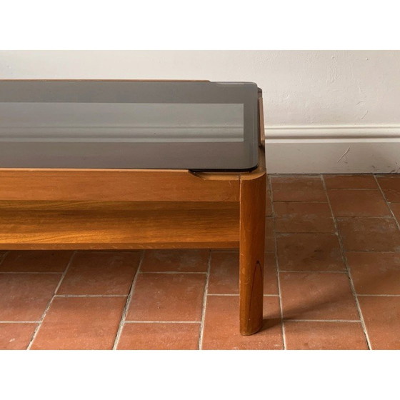 Image 1 of Vintage solid teak coffee table for Myer, England 1960