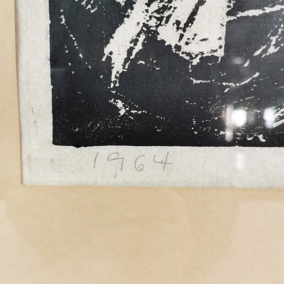 Image 1 of Vintage lithograph by Helle Thorborg, Denmark 1964
