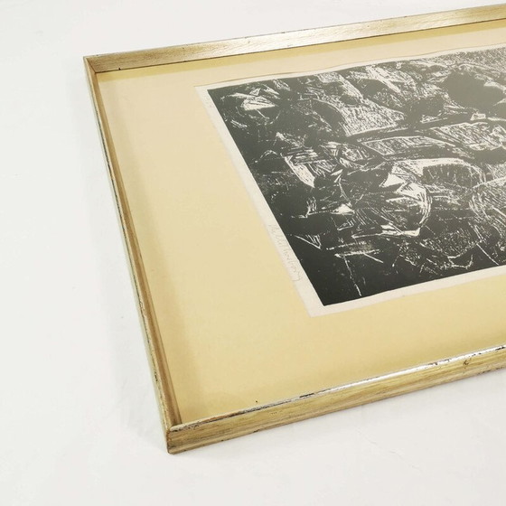 Image 1 of Vintage lithograph by Helle Thorborg, Denmark 1964