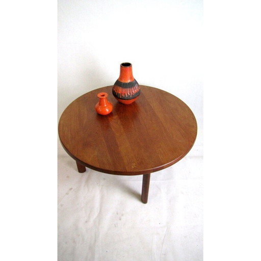 Vintage teak coffee table by Nils Bach, Denmark