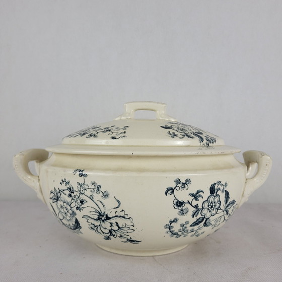 Image 1 of Soup tureen in Salins earthenware, Tunis model