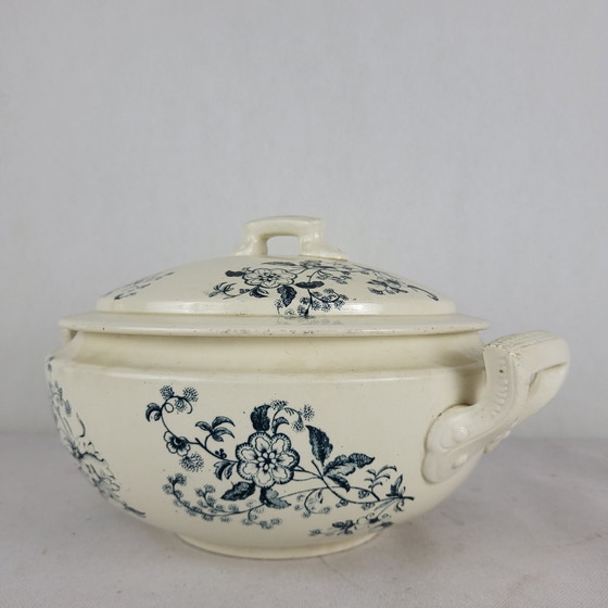 Image 1 of Soup tureen in Salins earthenware, Tunis model