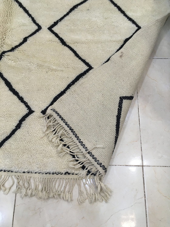 Image 1 of Exceptional Moroccan Berber M'rirt rug 3m11 x 2m10