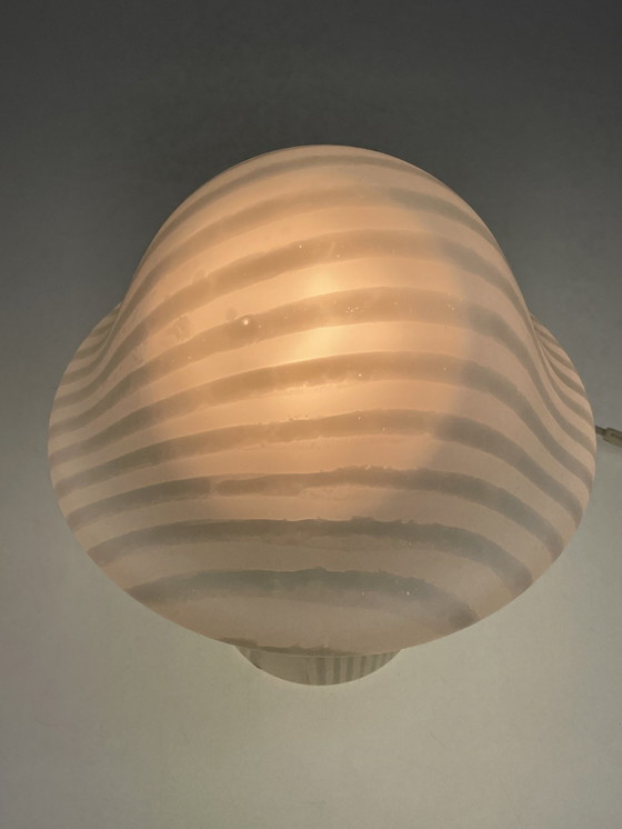 Image 1 of Peill & Putzler Xl Zebra Mushroom Table Lamp, Germany 1970-1980