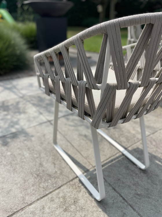 Image 1 of Meubili Garden Table With 8 Matching Woven Chairs