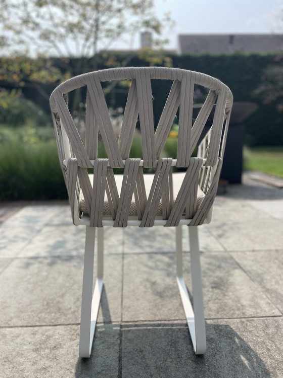 Image 1 of Meubili Garden Table With 8 Matching Woven Chairs