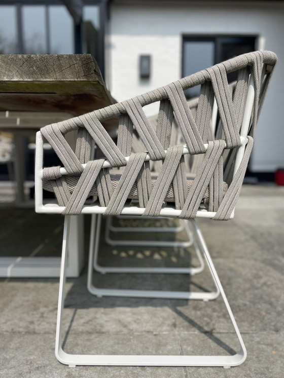 Image 1 of Meubili Garden Table With 8 Matching Woven Chairs